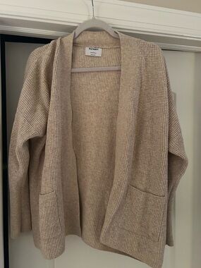 Old Navy Women's Open-Front Cardigan in Light Taupe